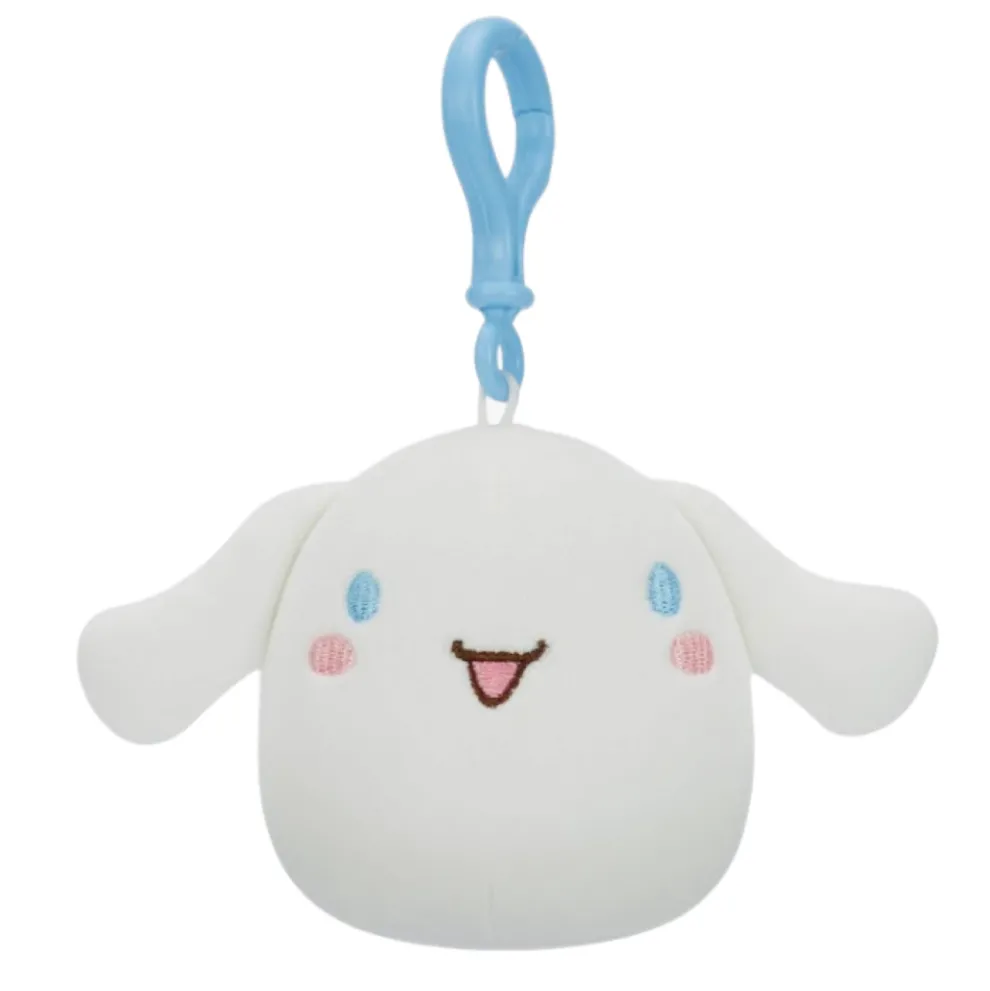 Squishmallow 3.5 Inch Cinnamoroll the Sanrio Plush Clip - Owl & Goose Gifts