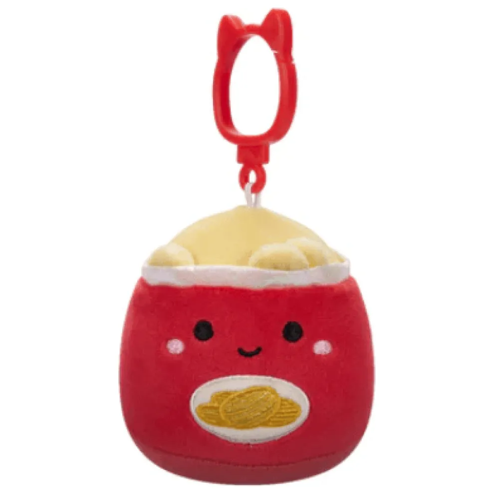 Squishmallow 3.5 Inch Ansel the Potato Chips Plush Clip - Owl & Goose Gifts