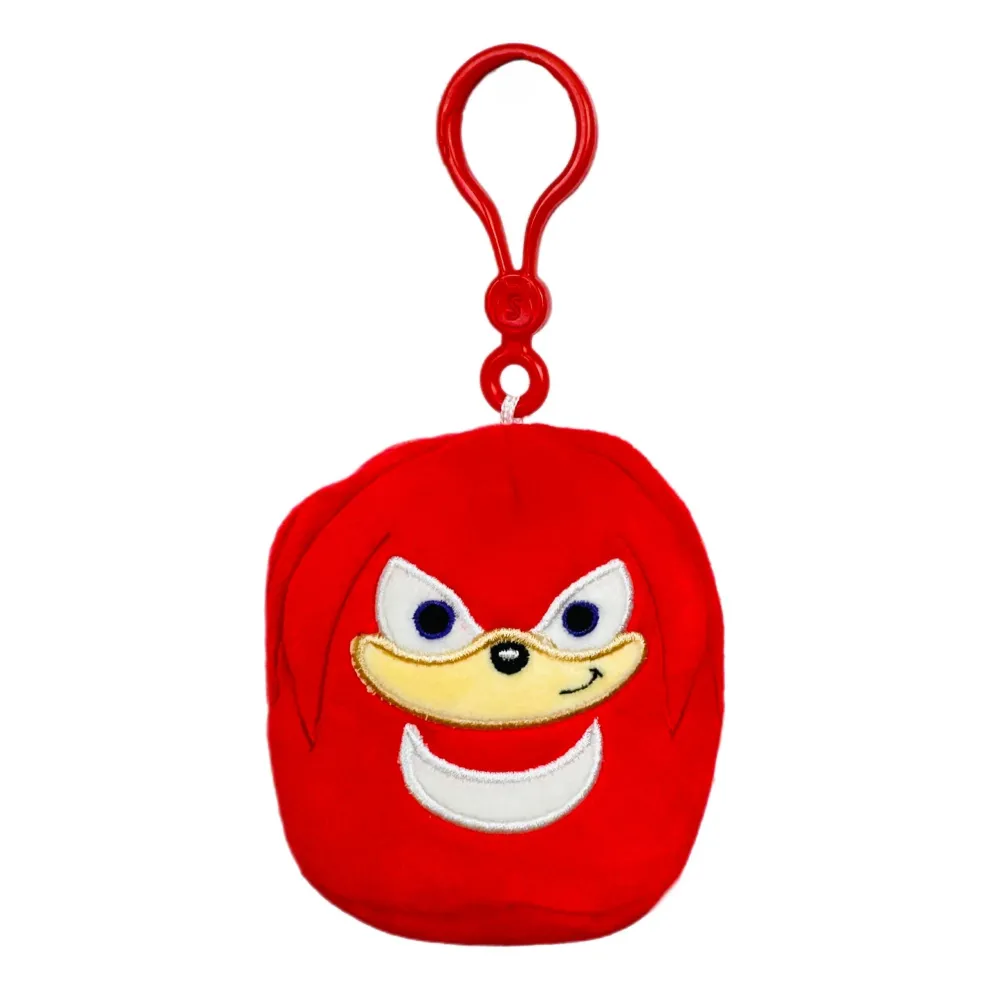 Squishmallow Clip Sonic the Hedgehog KNUCKLES - Sega 3.5 Inch