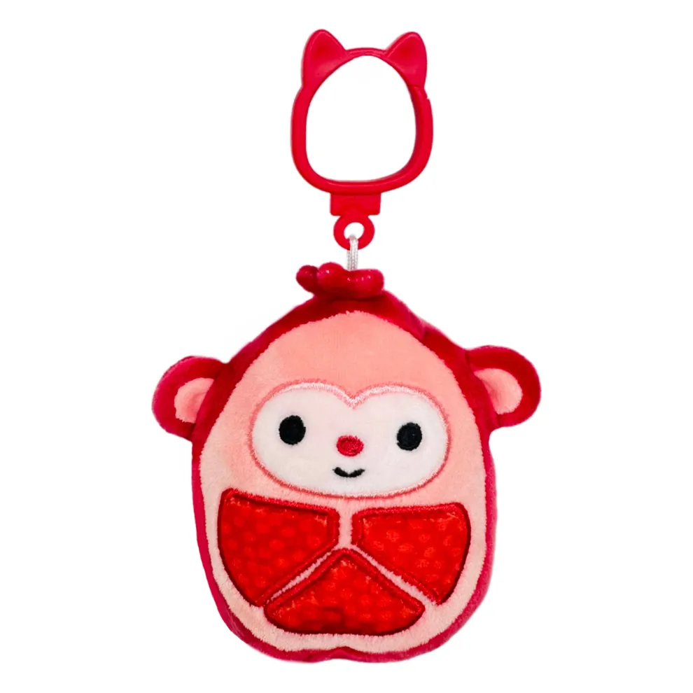 Squishmallow Clip Pomegranate Monkey - Cardona 3.5 Inch