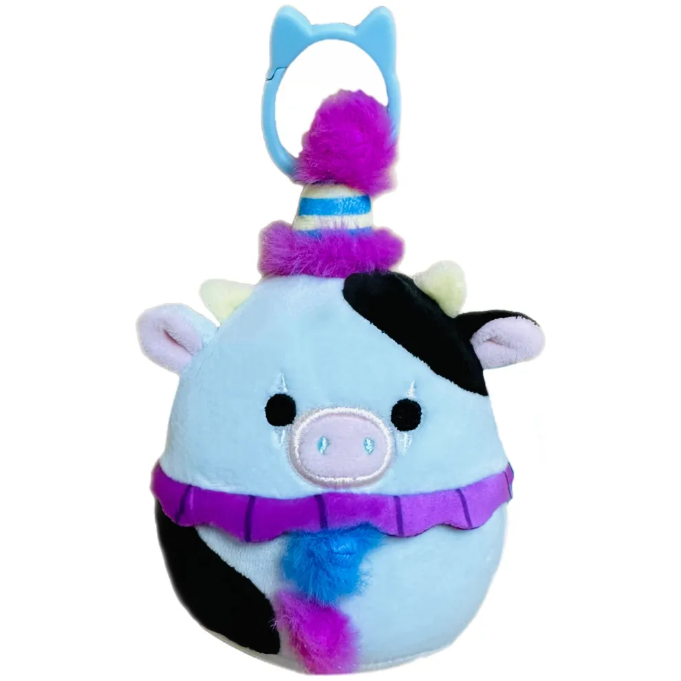 Squishmallow Clip Clown Cow - Cillian 3.5 Inch