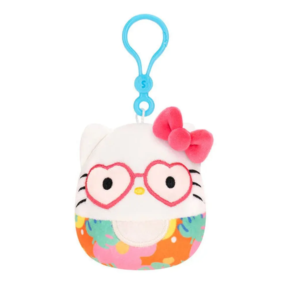 Squishmallow Clip Tropical Hello Kitty - Sanrio 3.5 Inch