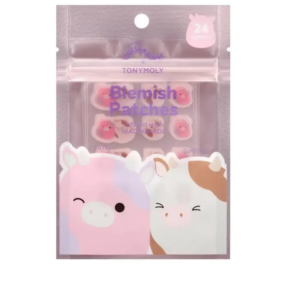 Squishmallow X TONYMOLY Patty and Ronnie Blemish Patches - Owl & Goose Gifts