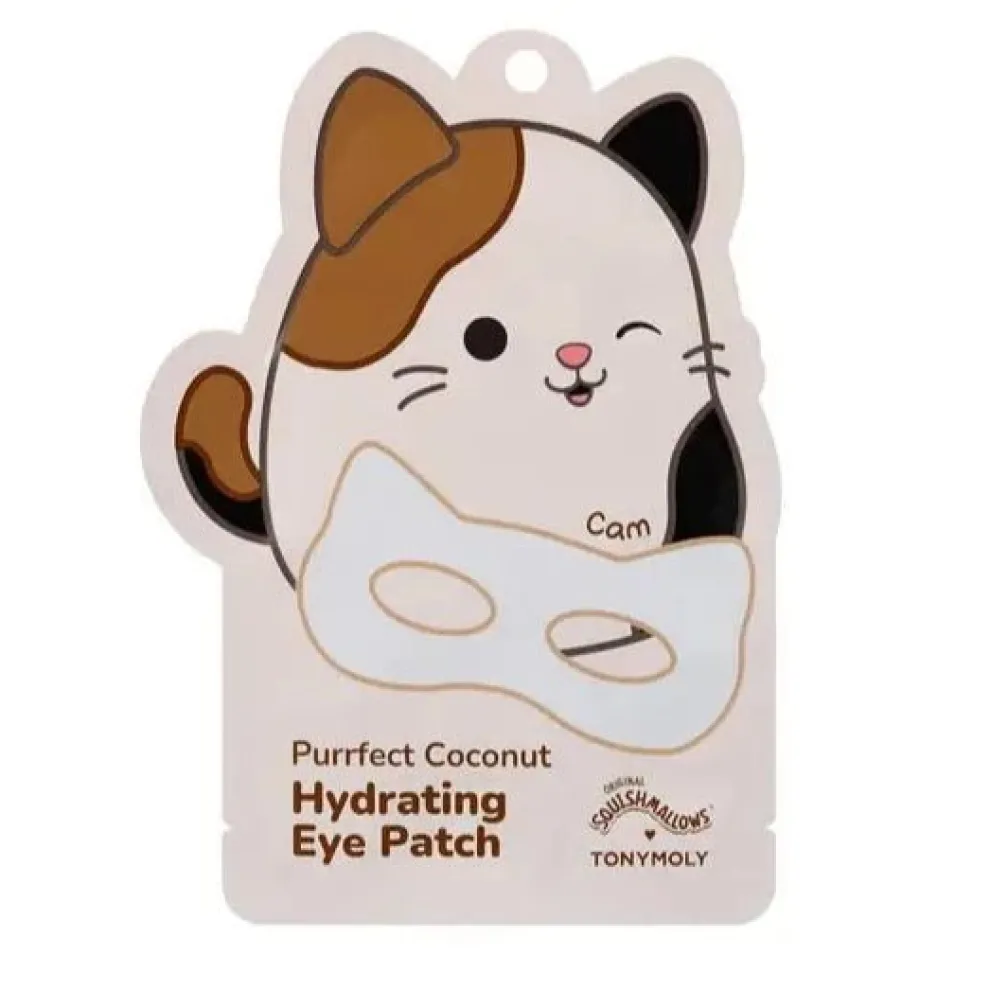 Squishmallow X TONYMOLY Cam's Purrfect Coconut Hydrating Eye Mask - Owl & Goose Gifts