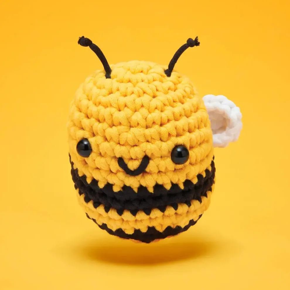 The Woobles Cornelius the Bee Beginner Crochet Kit - Owl & Goose Gifts