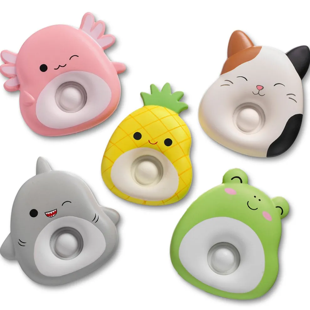 Top Trenz 5 Inch Squishmallow Cloud Pop Fidget Toy - Owl & Goose Gifts