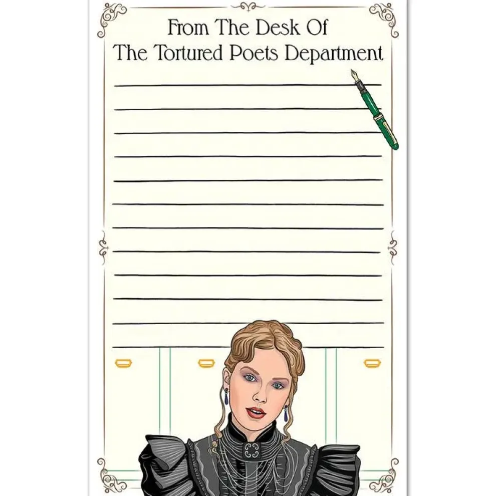 Tortured Poets Department Notepad by The Found - Owl & Goose Gifts