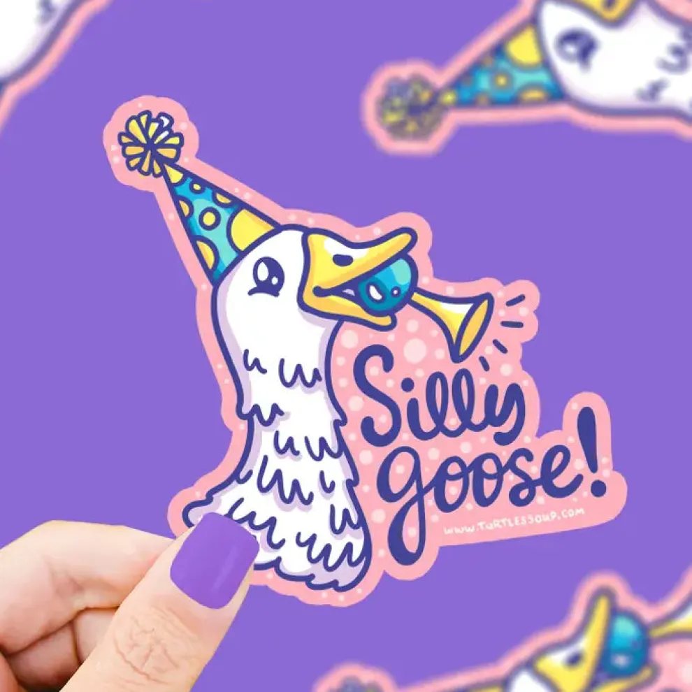 Turtle's Soup Bee-Haw Cowboy Vinyl Sticker - Owl & Goose Gifts