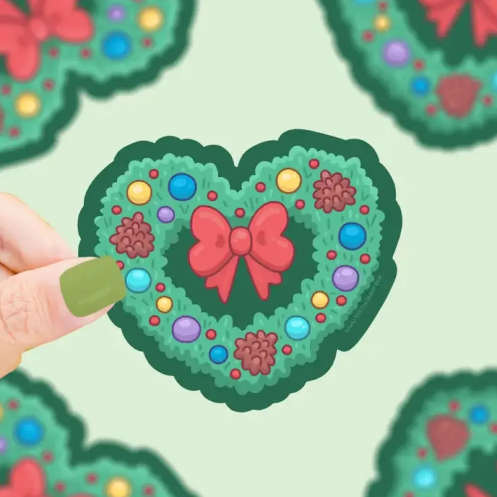 Turtle's Soup Hot Cocoa Forest Holiday Vinyl Sticker - Owl & Goose Gifts