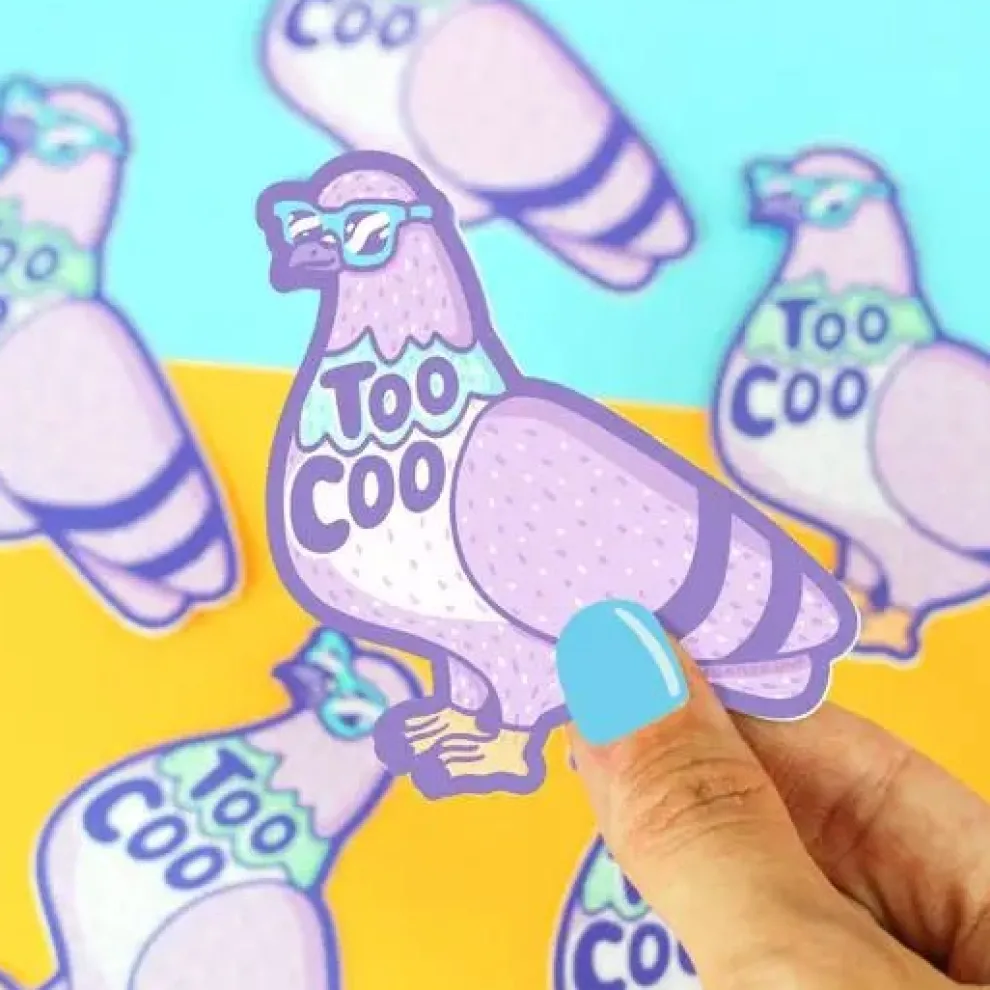 Turtle's Soup Too Coo Vinyl Sticker - Owl & Goose Gifts