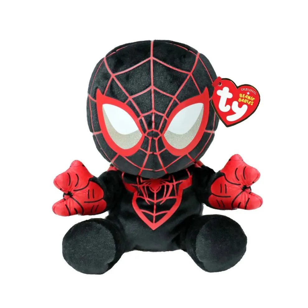 Ty Beanie Babies 8 Inch Miles Morales Spiderman Marvel Plush Toy - Owl & Goose Gifts