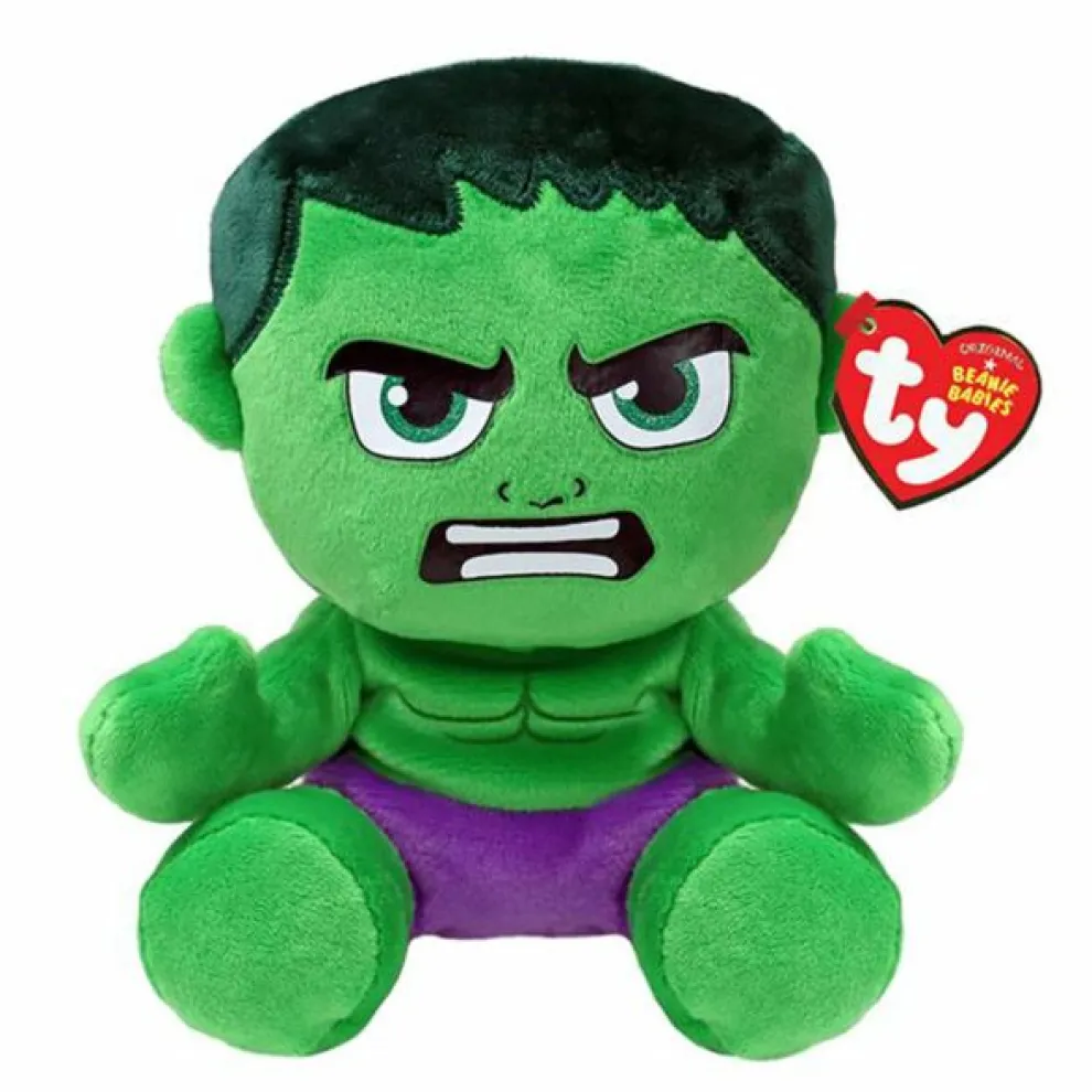 Ty Beanie Babies 8 Inch Hulk Marvel Plush Toy - Owl & Goose Gifts