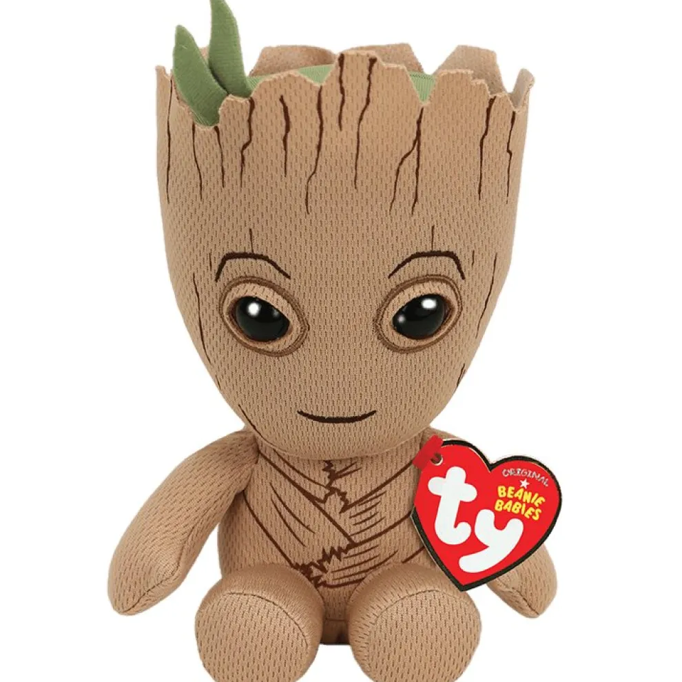 Ty Beanie Babies 8 Inch Groot Marvel Plush Toy - Owl & Goose Gifts