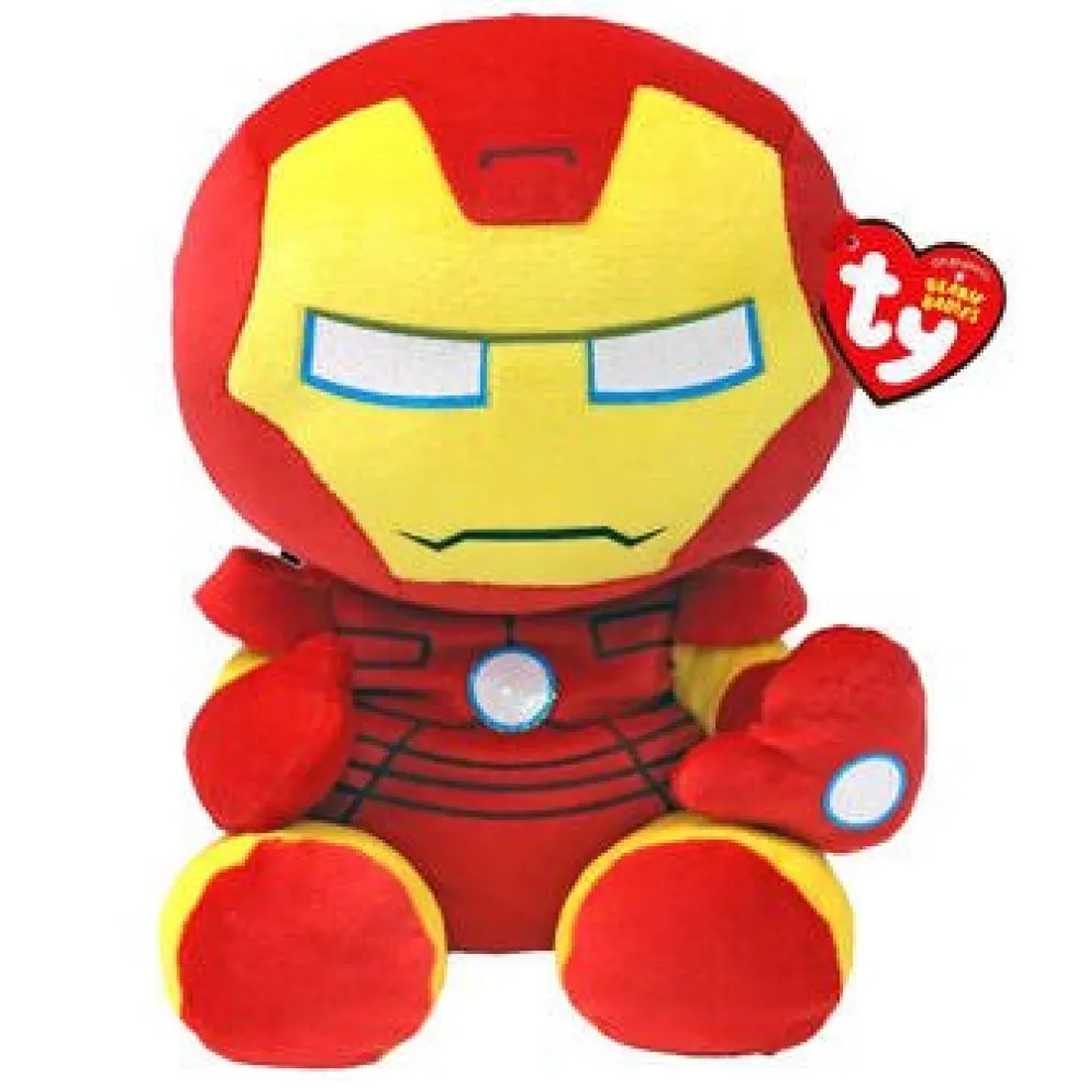 Ty Beanie Babies 8 Inch Iron Man Marvel Plush Toy - Owl & Goose Gifts