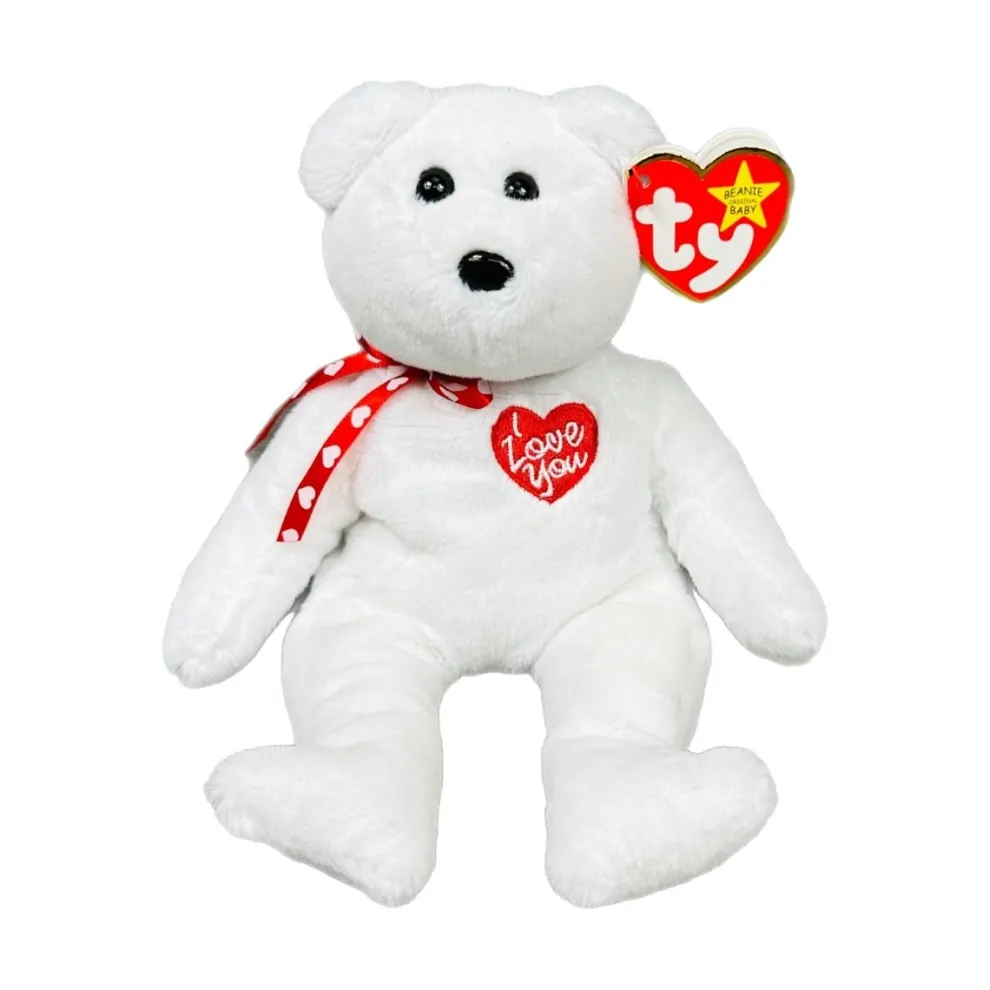 Ty Beanie Babies Scarlett Limited Edition Valentine Plush Toy - Owl & Goose Gifts
