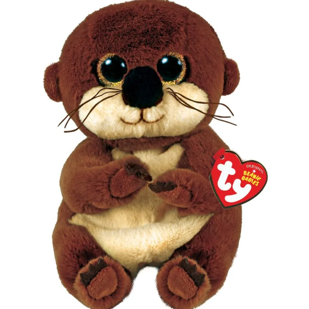 Ty Beanie Bellies 8 Inch Mitch the Otter Plush Toy - Owl & Goose Gifts
