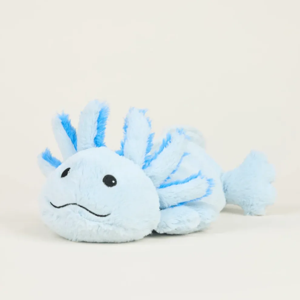 Warmies 13 Inch Blue Axolotl Microwavable Plush Toy - Owl & Goose Gifts