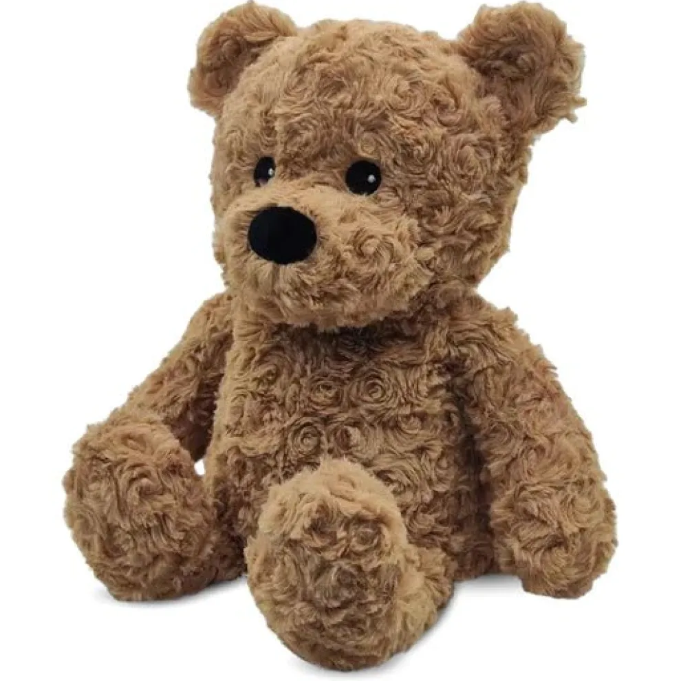 Warmies 13 Inch Brown Curly Bear Plush Toy - Owl & Goose Gifts