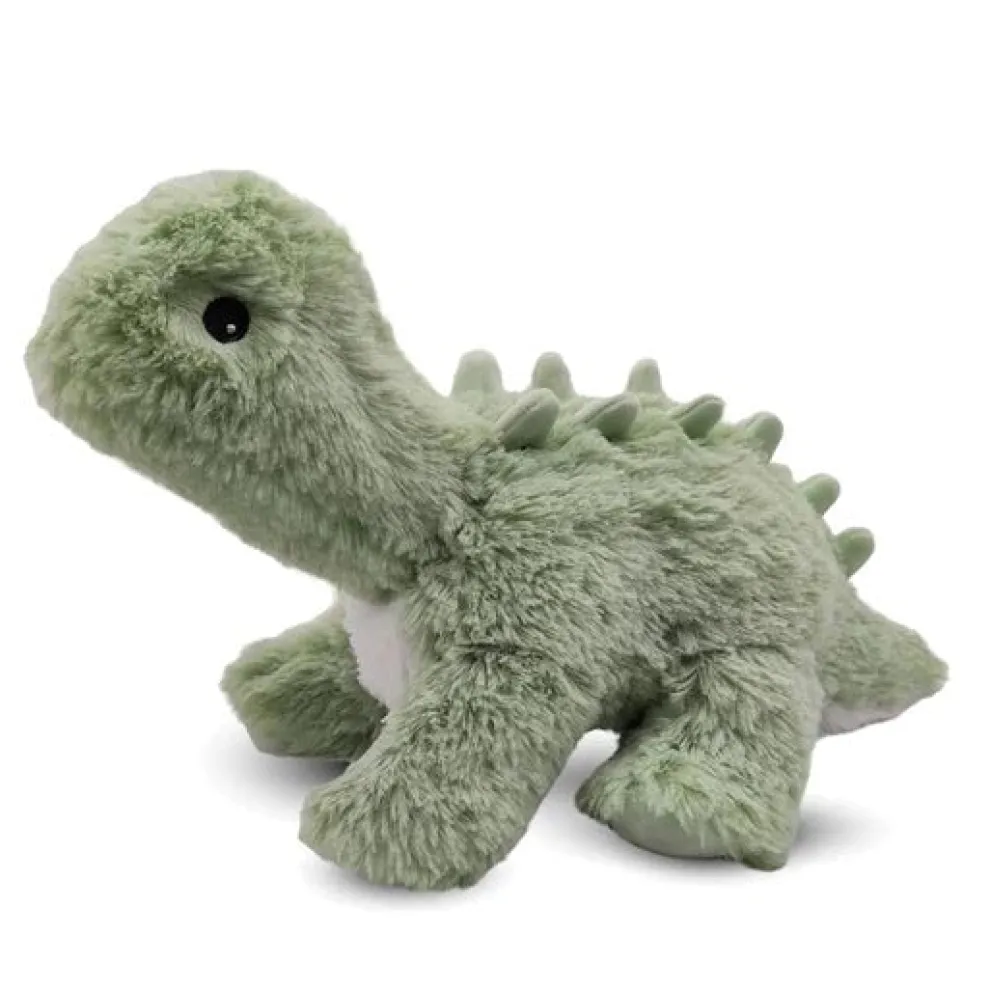 Warmies 13 Inch Green Long Neck Dinosaur Microwavable Plush Toy - Owl & Goose Gifts